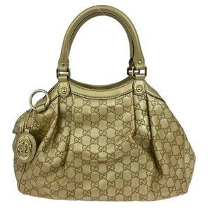 BUYIT GUCCI GOLD TOTE HANDBAG 211944
